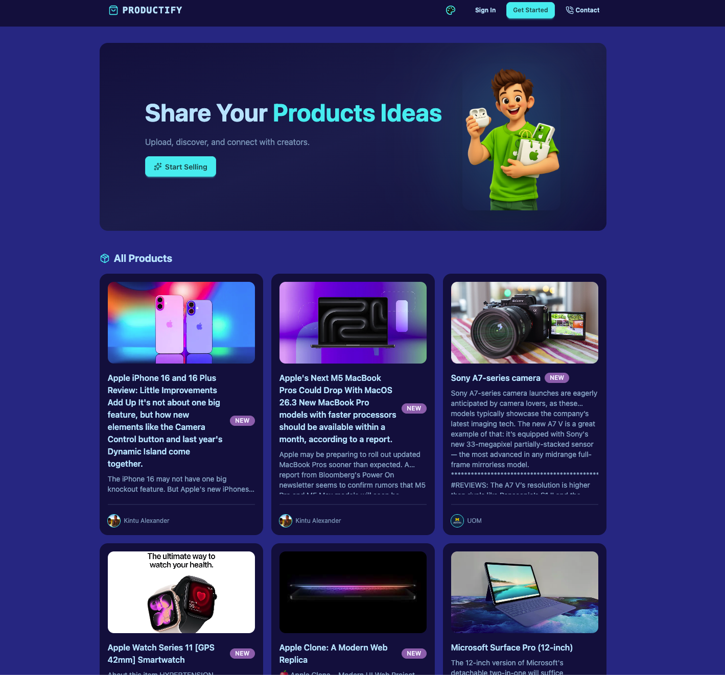 Productify – Tech Product Review Community